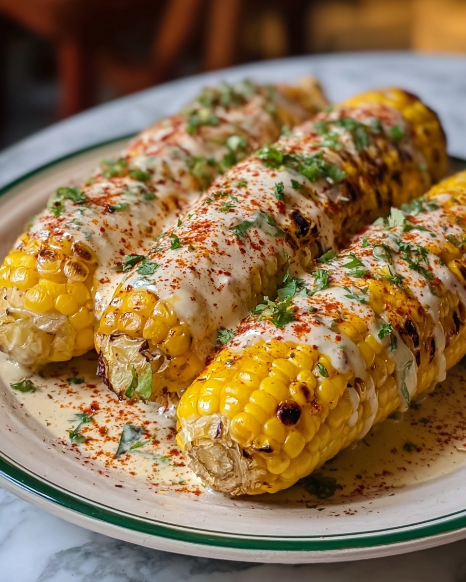 Cheesy Garlic Butter Corn on the Cob Recipe - Recipe Image