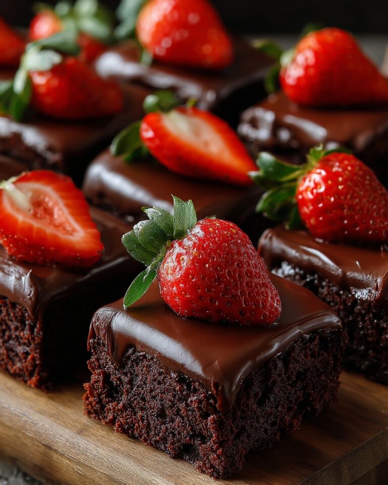 Chocolate Covered Strawberry Brownies Recipe
