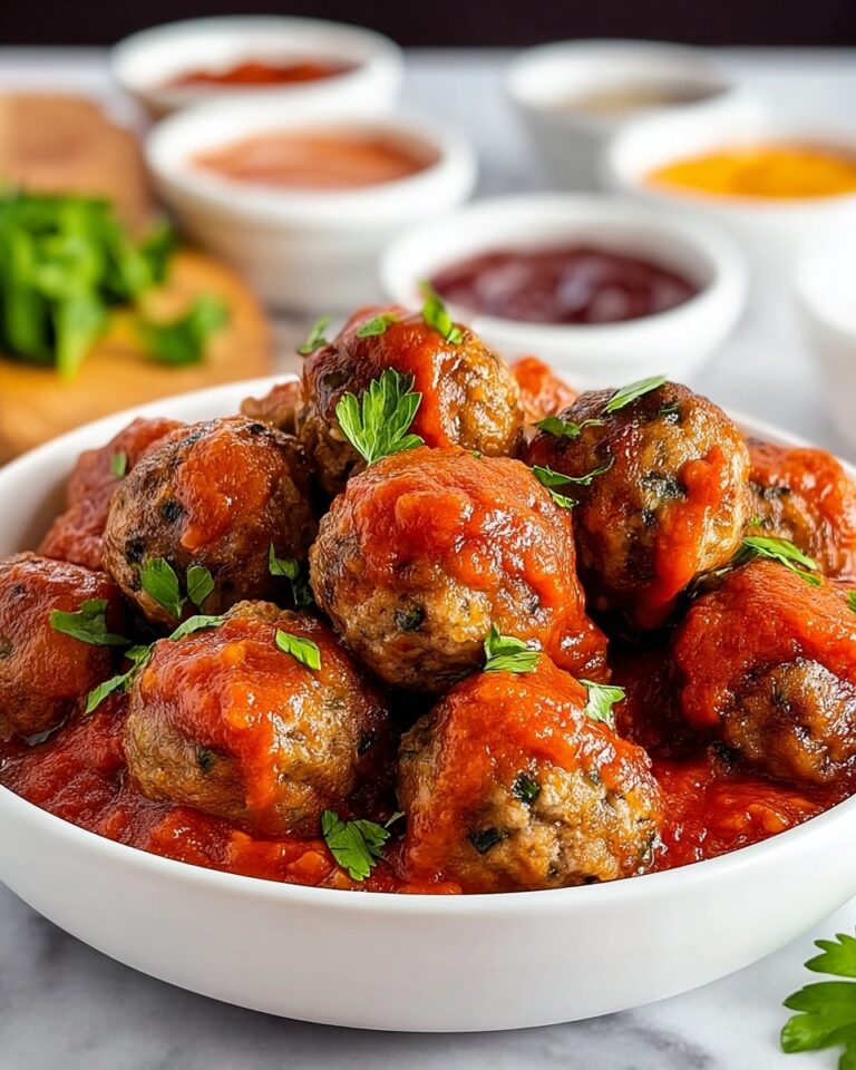 Mini Meatballs with Marinara Sauce Recipe