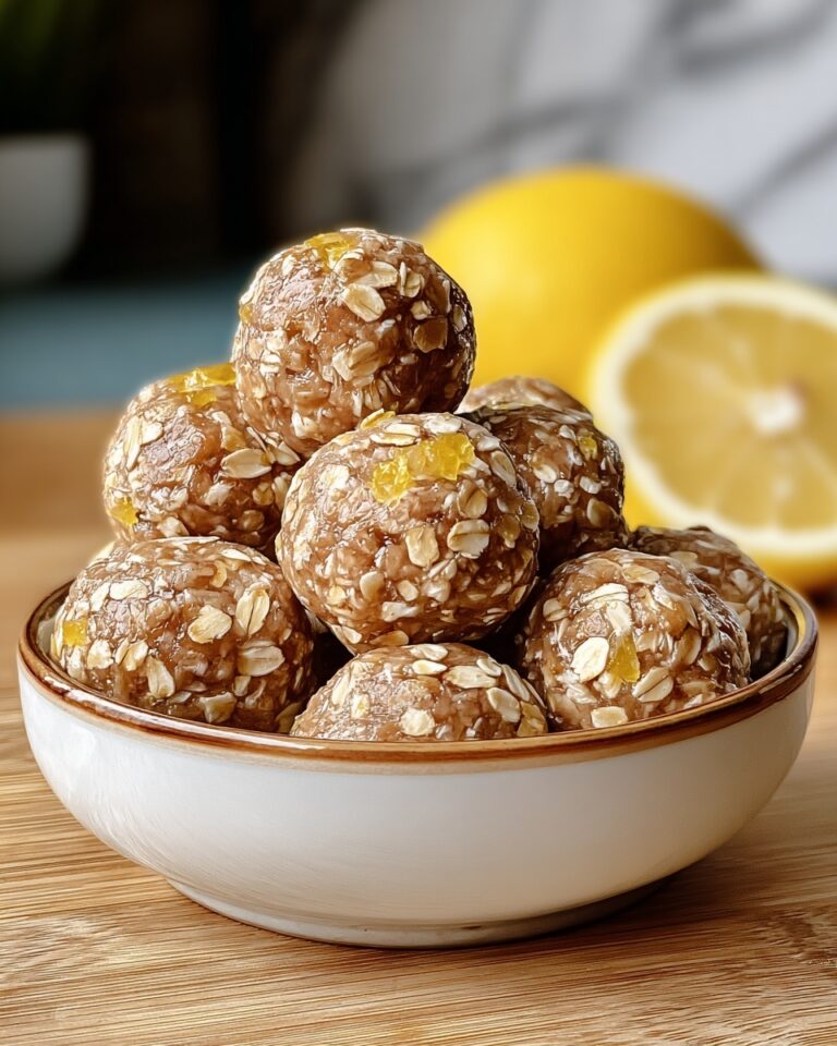 Zesty Lemon Oatmeal Bites (No-Bake & Irresistible) Recipe