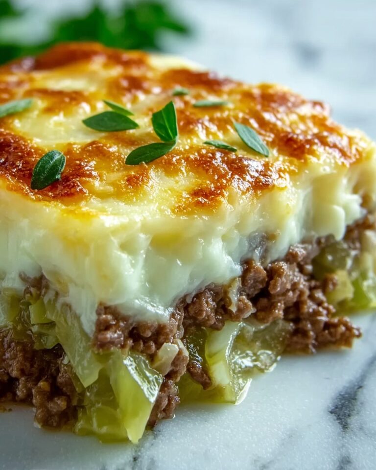 Creamed Cabbage and Ground Beef Casserole Recipe