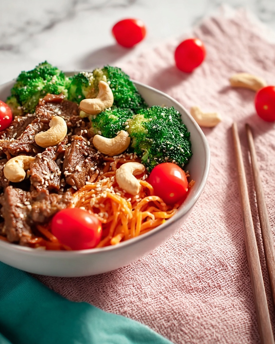 Gingery Broccoli-Fry with Cashews Recipe - Recipe Image