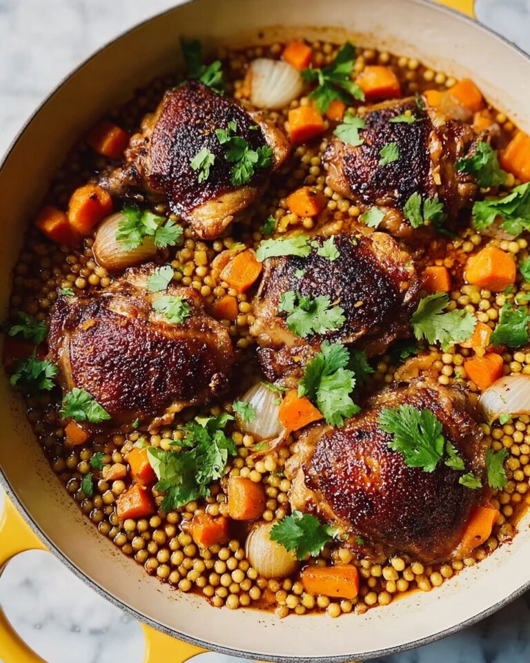 Chicken Thighs With Spiced Couscous and Carrots Recipe