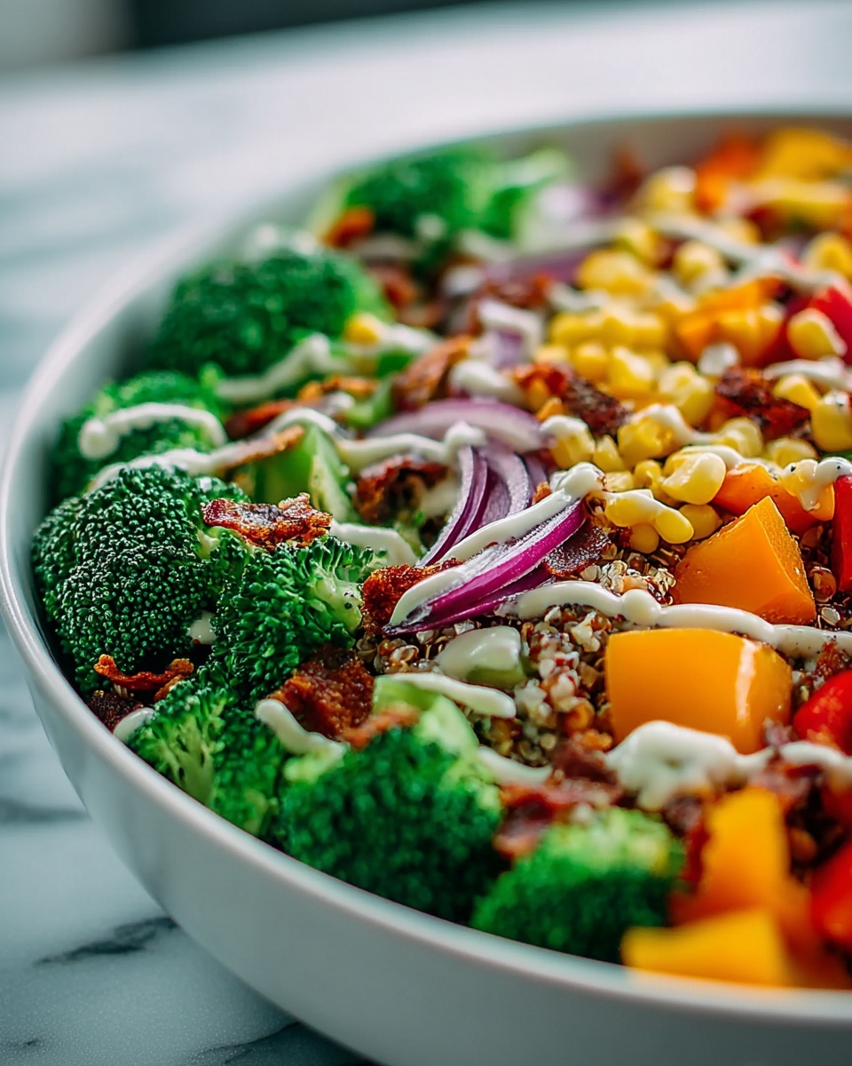 Flavorful Broccoli Salad Supreme Recipe - Recipe Image
