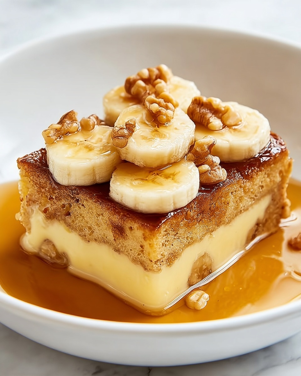 Greek Yogurt Banana Maple Bread Pudding Recipe - Recipe Image