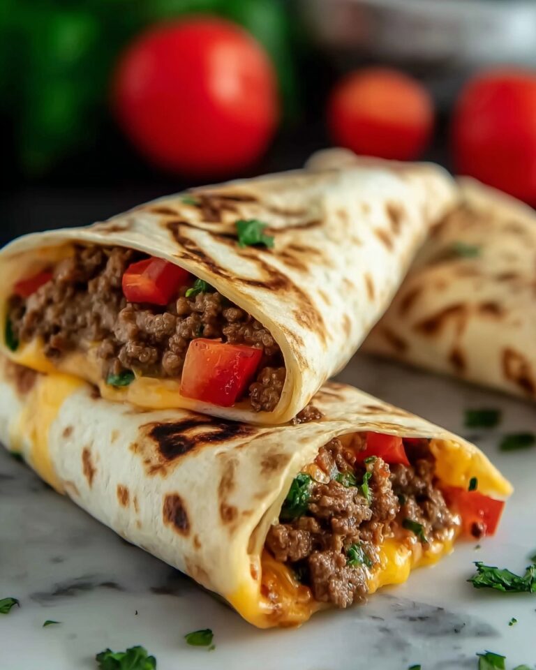 Nacho Cheese Beef Wrap Recipe