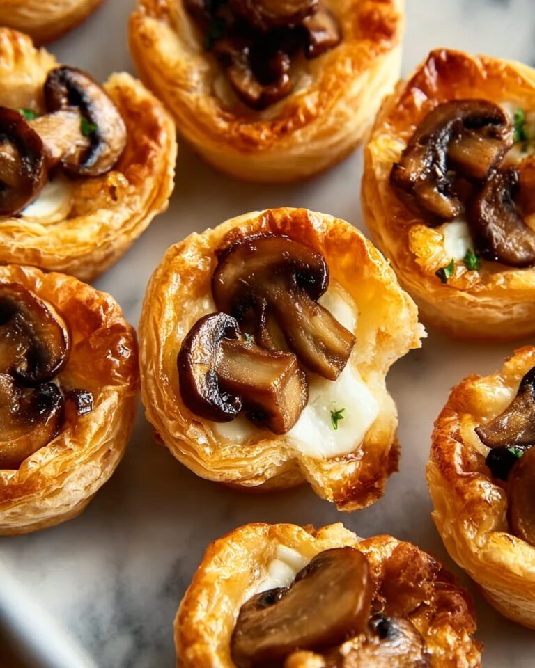 Mushroom Cheese Puff Bites Recipe