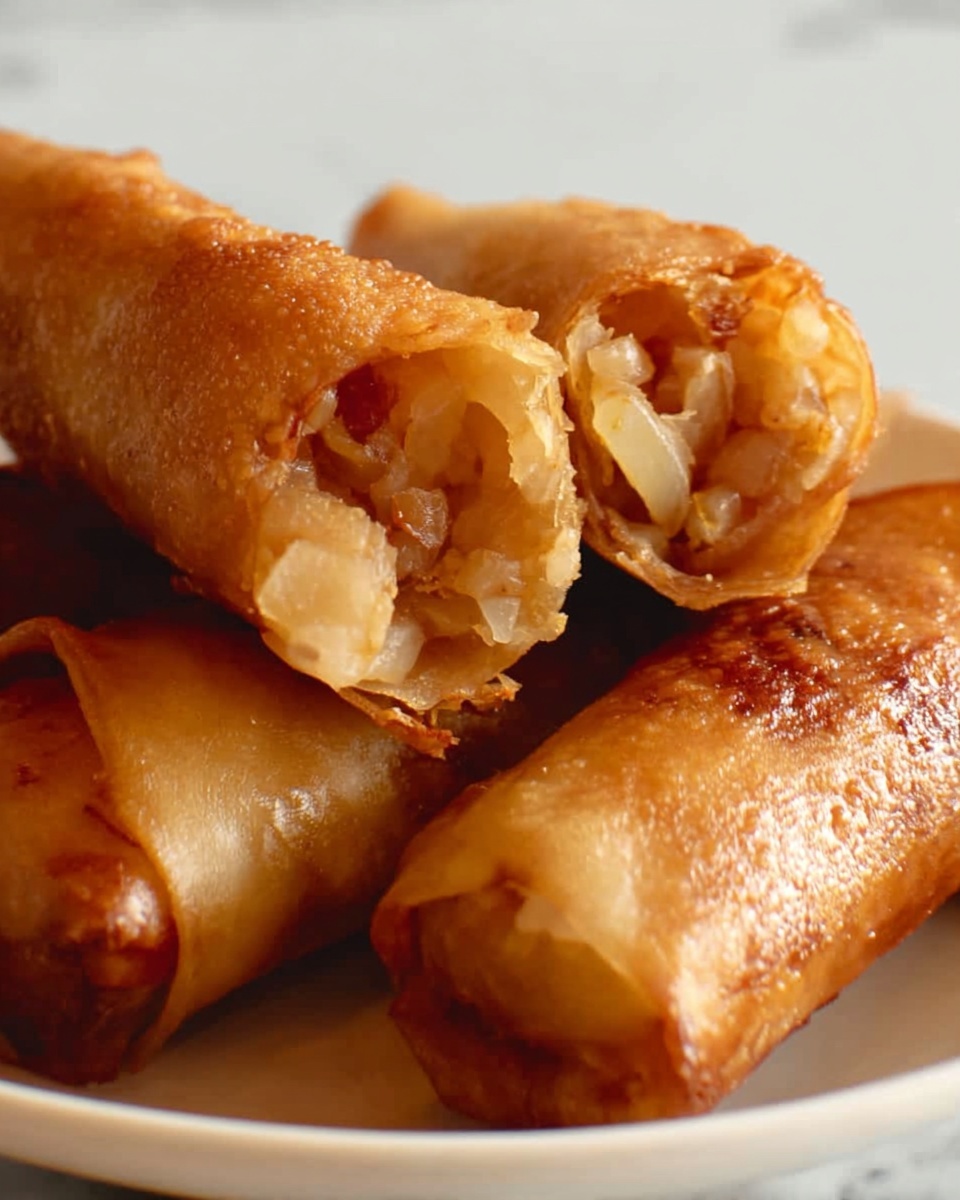 Baked Apple Pie Rice Paper Rolls Recipe - Recipe Image