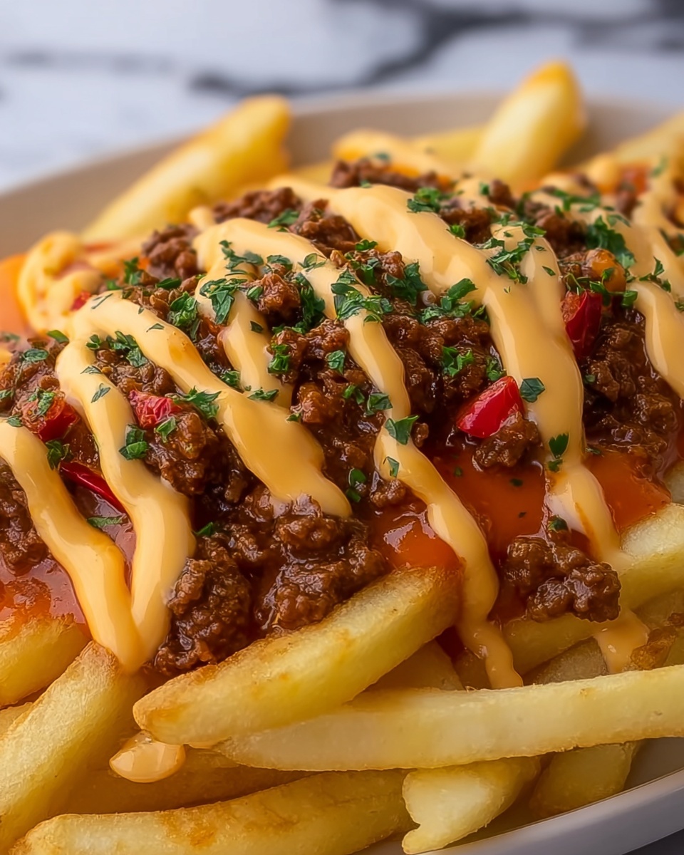 Nduja Beef Loaded Fries Recipe - Recipe Image