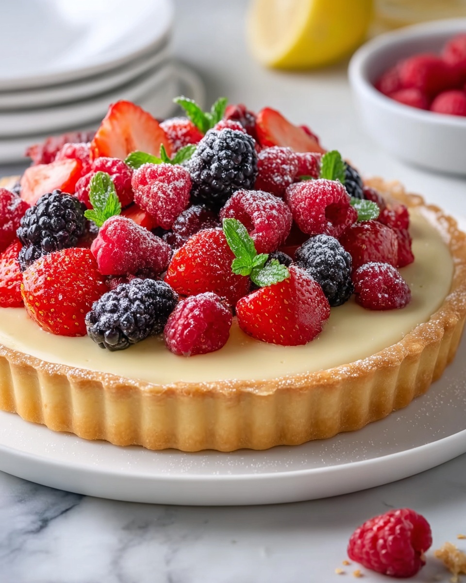 French Lemon Cream Tart Recipe - Recipe Image