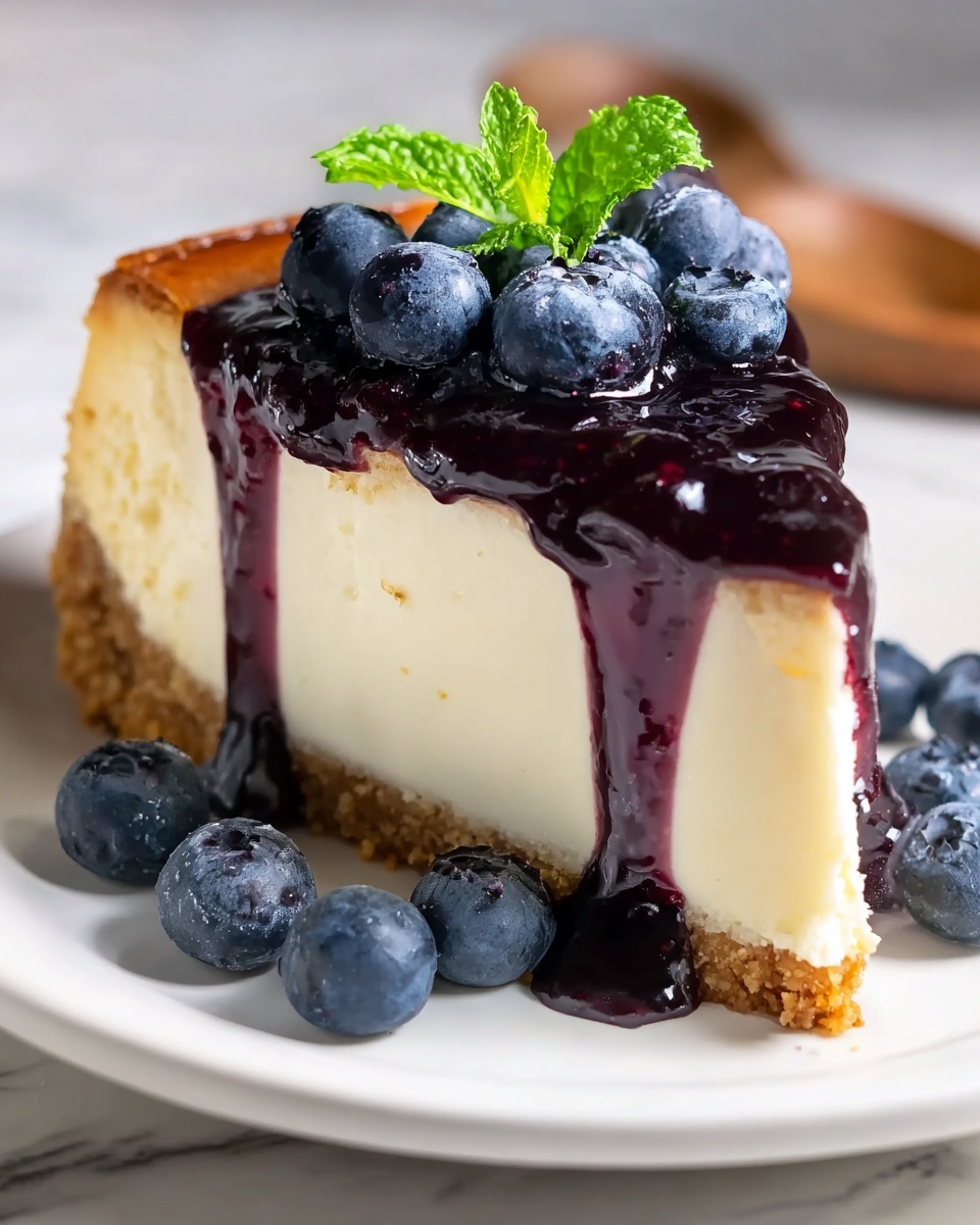 No-Bake Blueberry Cheesecake Recipe - Recipe Image