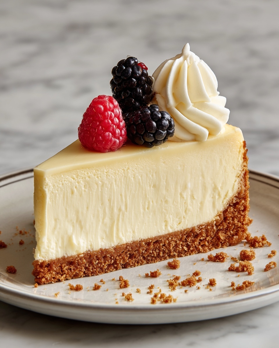 Creamy Baked Cheesecake Recipe - Recipe Image