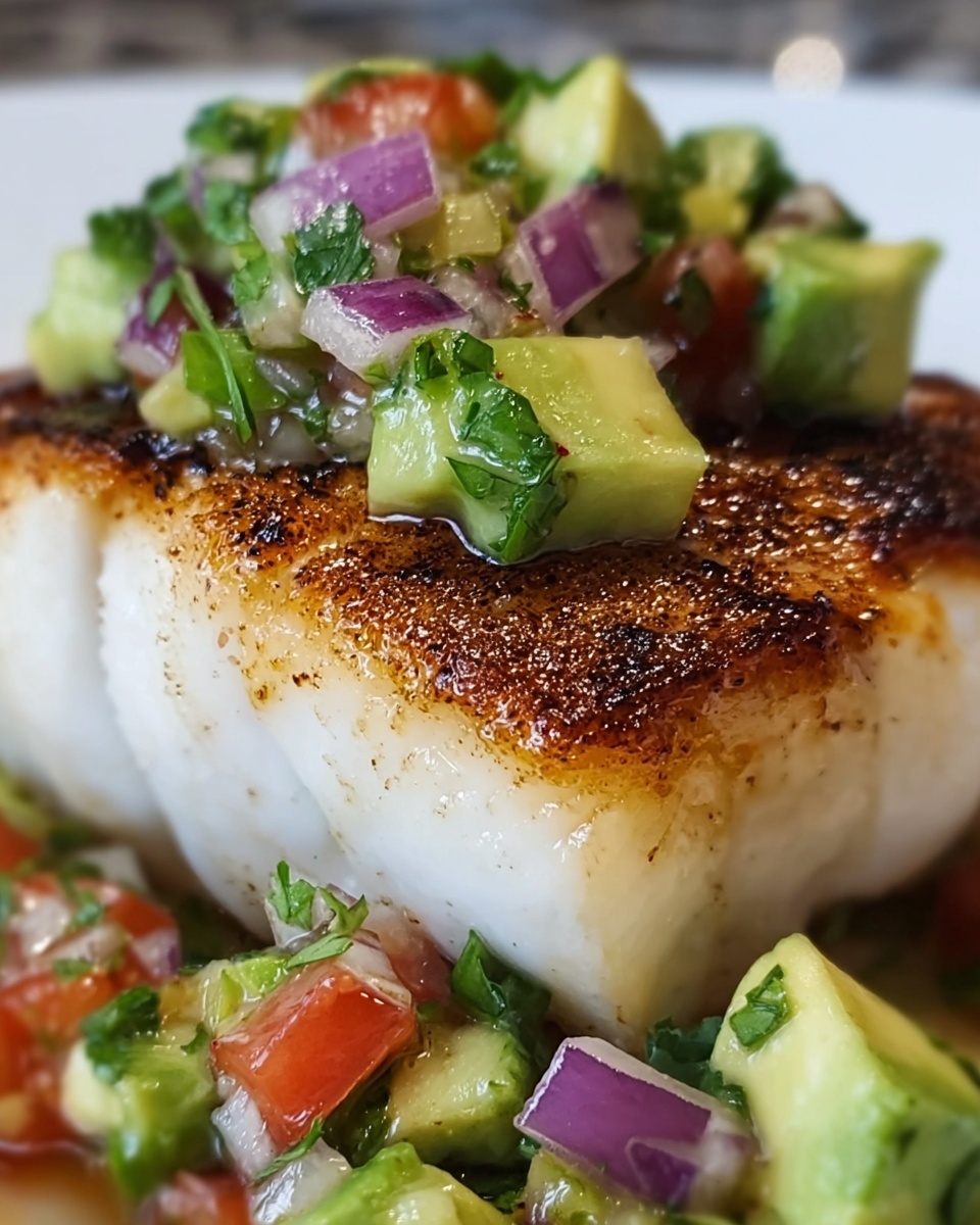 Coconut Lime Fish with Avocado Salsa Recipe - Recipe Image