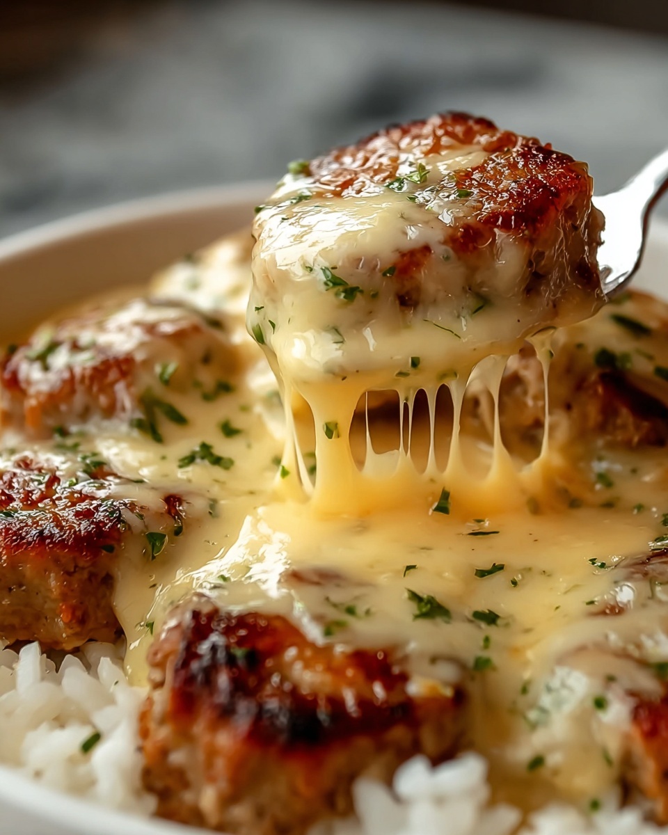 Creamy Smothered Chicken and Rice Recipe - Recipe Image