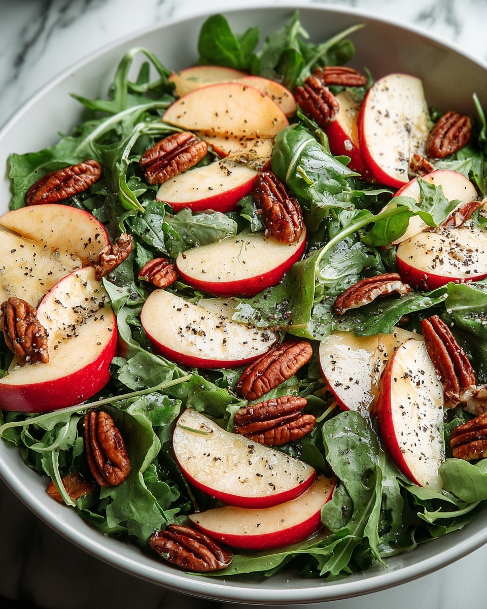 Apple Arugula Salad with Honey Balsamic Dressing Recipe - Recipe Image