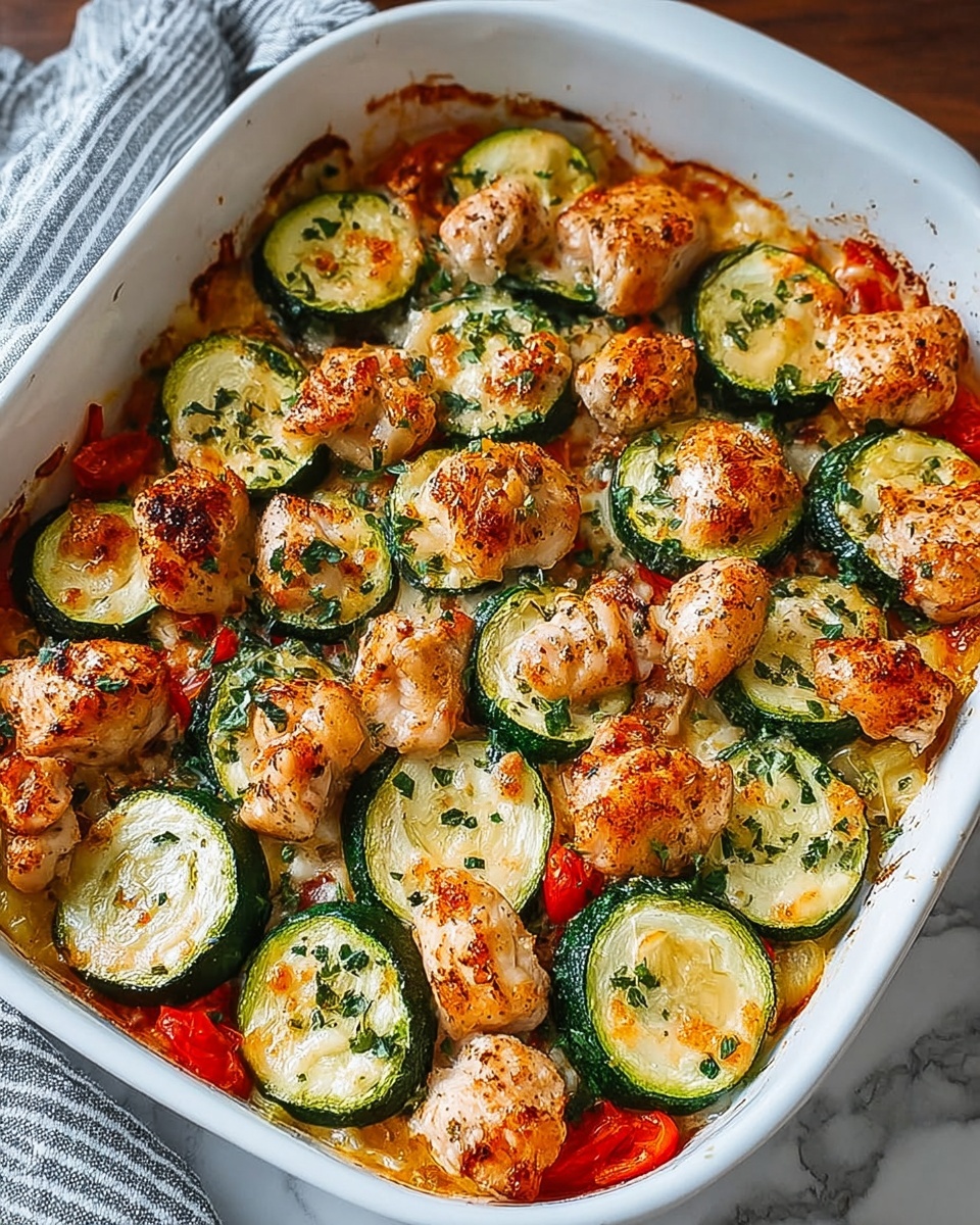 Mediterranean Chicken Zucchini Bake Recipe - Recipe Image