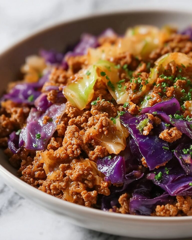 Ground Beef and Chopped Cabbage Skillet Recipe