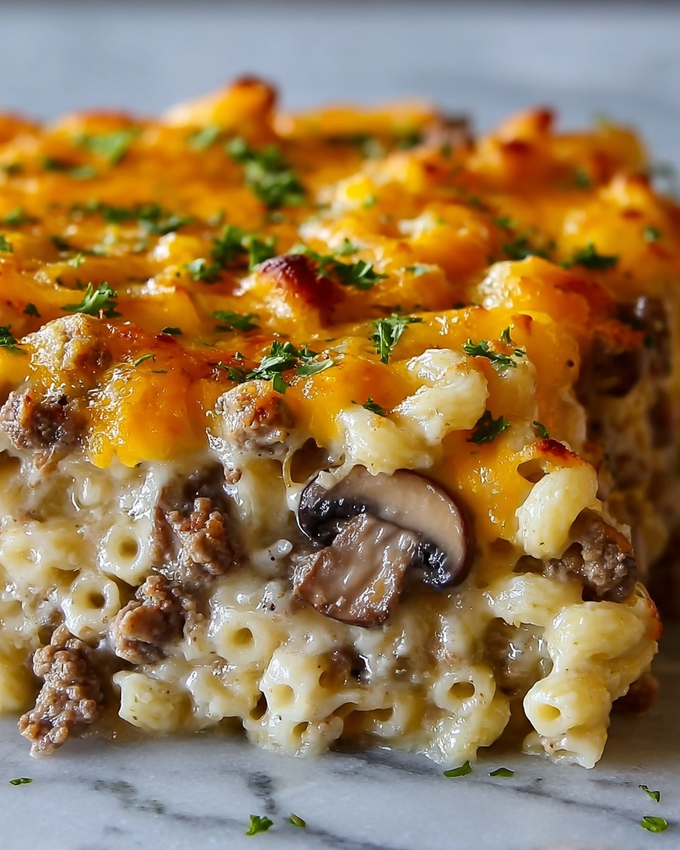 Cheesy Ground Beef & Rice Casserole Recipe - Recipe Image