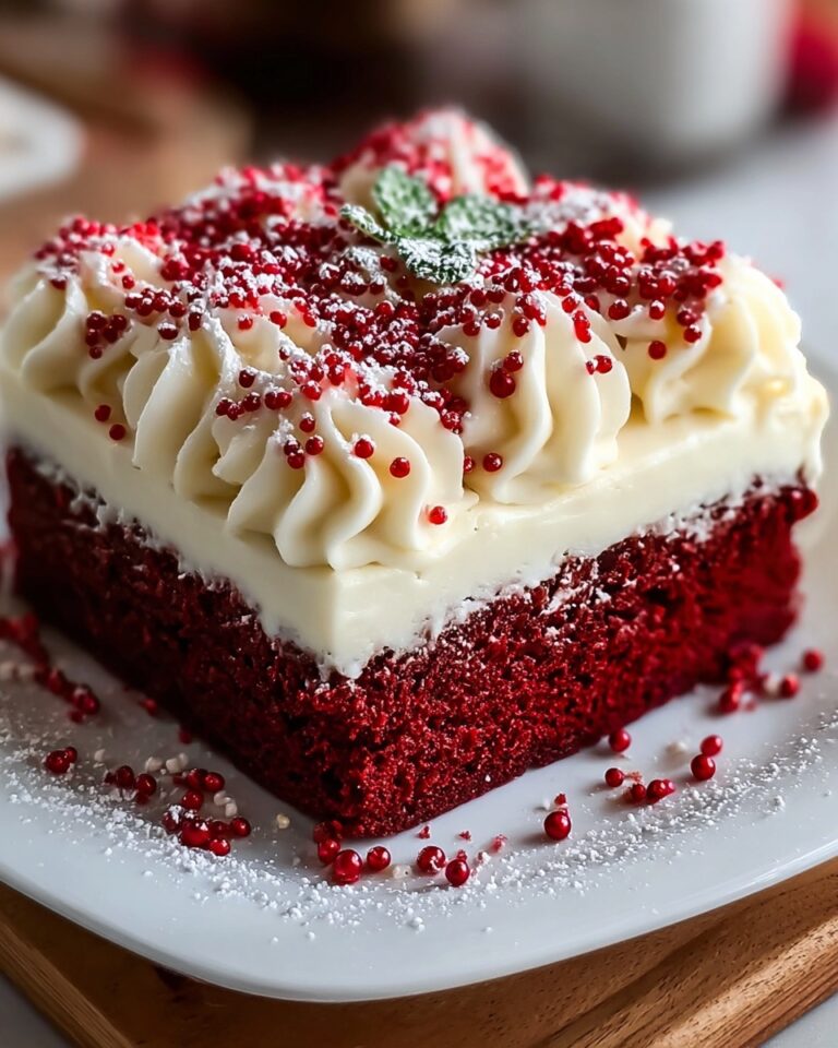 Christmas Red Velvet Poke Cake Recipe