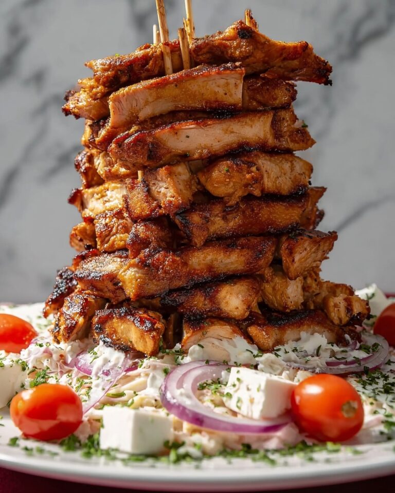 Chicken Shawarma Tower Baked in the Oven Recipe