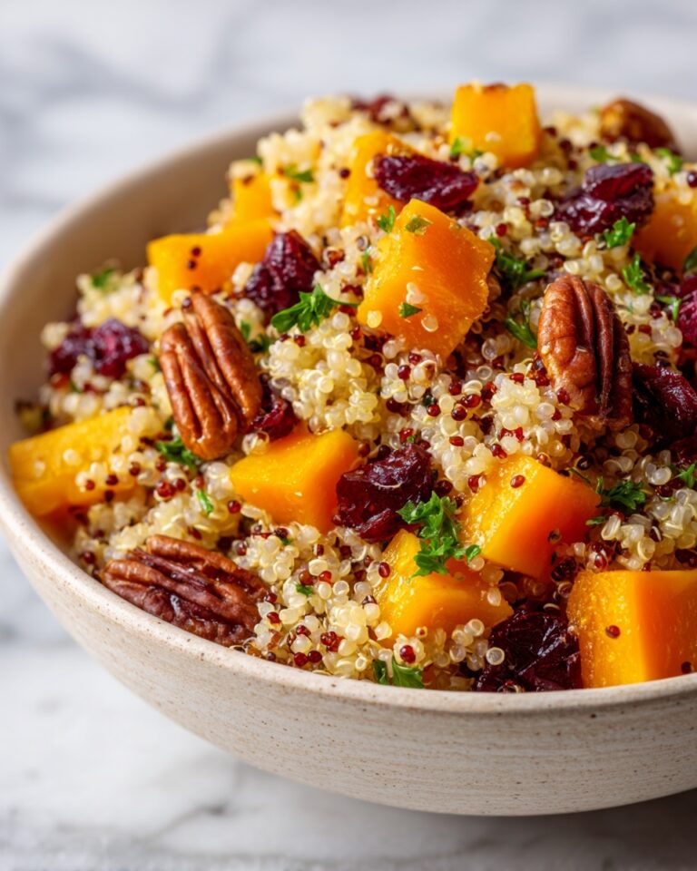 Roasted Pumpkin, Pecan & Cranberry Quinoa Salad Recipe