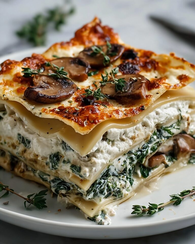 Mushroom and Spinach Lasagna Recipe