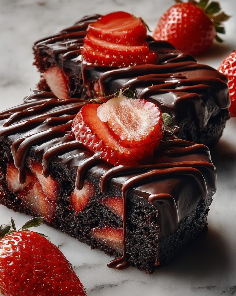 Chocolate-Covered Strawberry Brownies Recipe