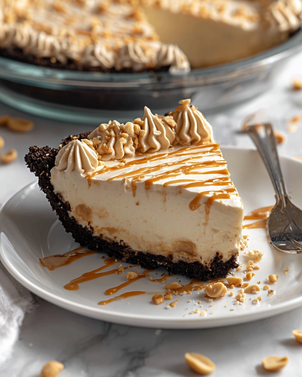 No Bake Cream Cheese Peanut Butter Pie Recipe - Recipe Image