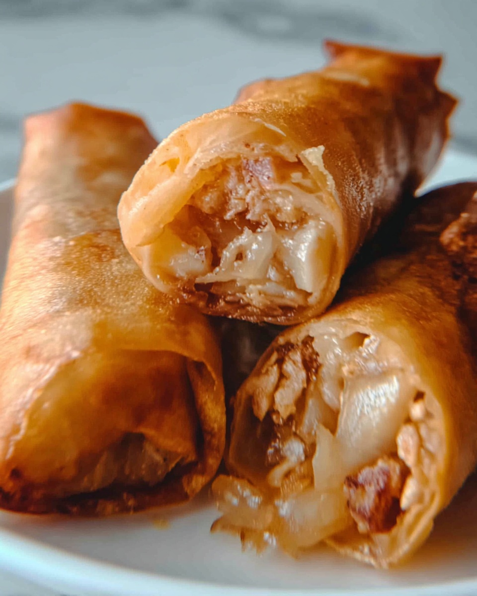 Baked Apple Pie Rice Paper Rolls Recipe - Recipe Image