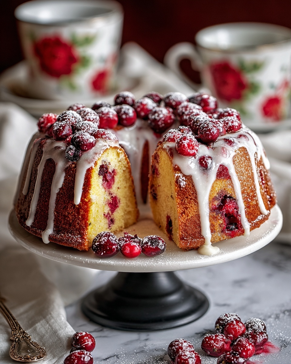 Cranberry Christmas Cake Recipe - Recipe Image