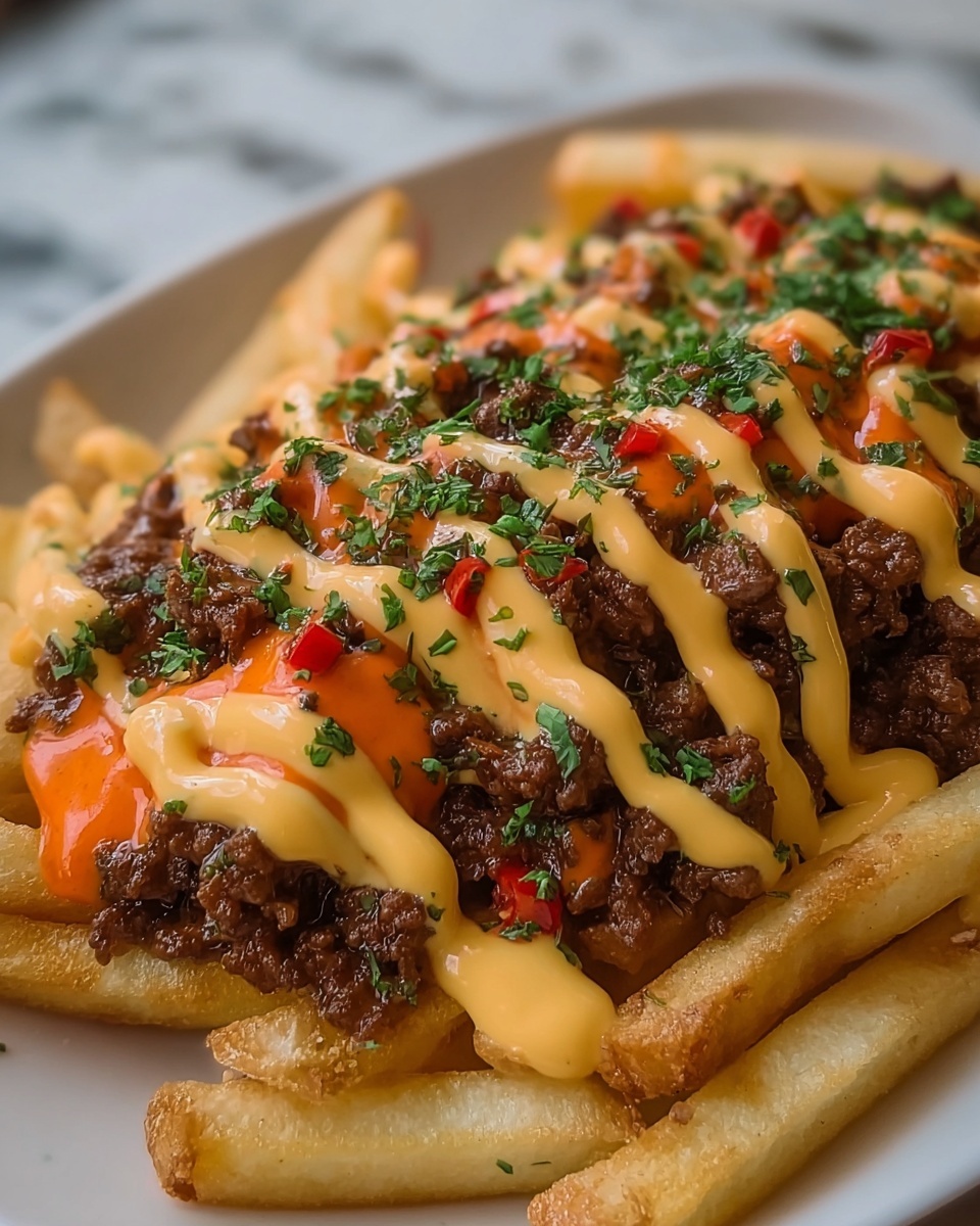 Nduja Beef Loaded Fries Recipe - Recipe Image