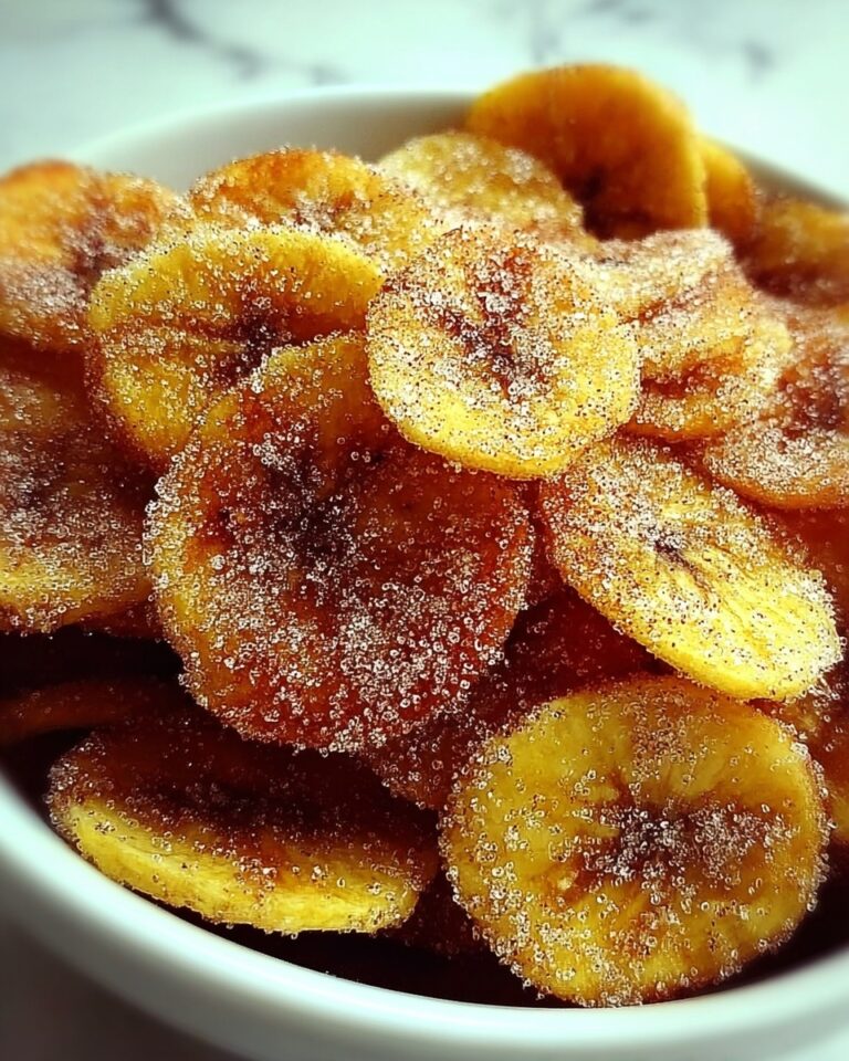 Cinnamon-Sugar Air Fryer Banana Chips Recipe