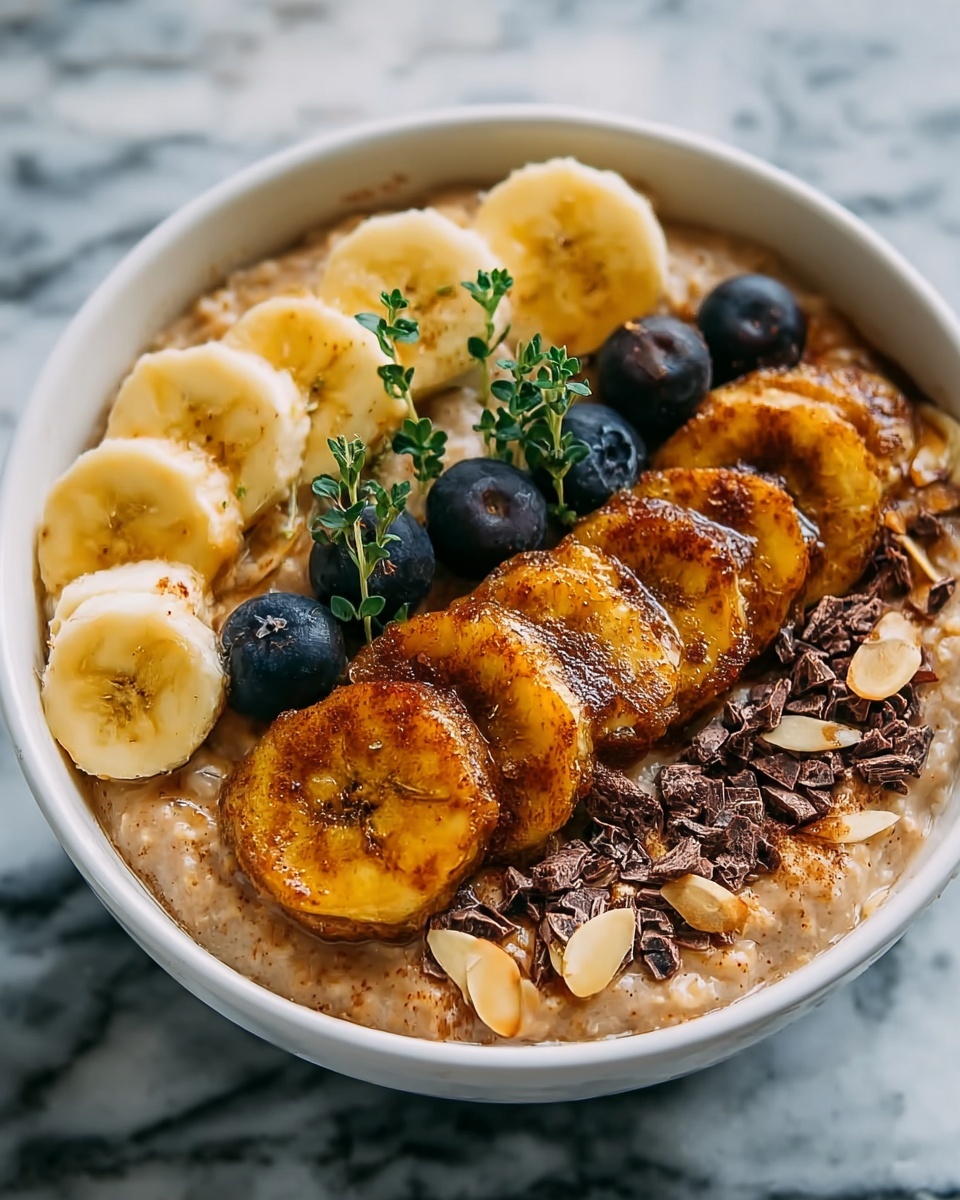 Caramelized Banana Split Overnight Oats Recipe - Recipe Image