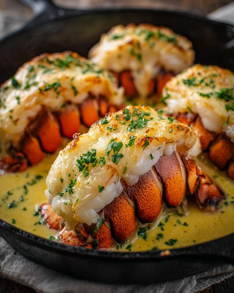 Creamy Garlic Butter Lobster Tails Recipe