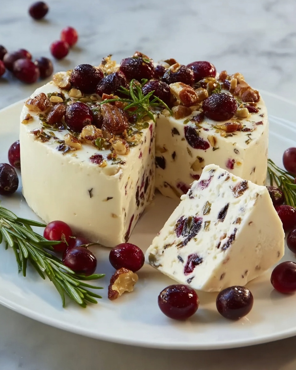 Homemade Vegan Cheese with Cranberries Recipe - Recipe Image