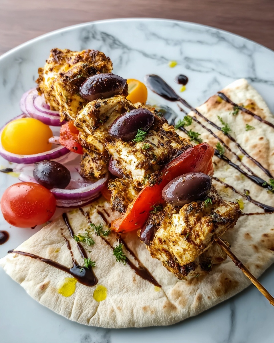 Greek Chicken Souvlaki with Tzatziki Recipe - Recipe Image