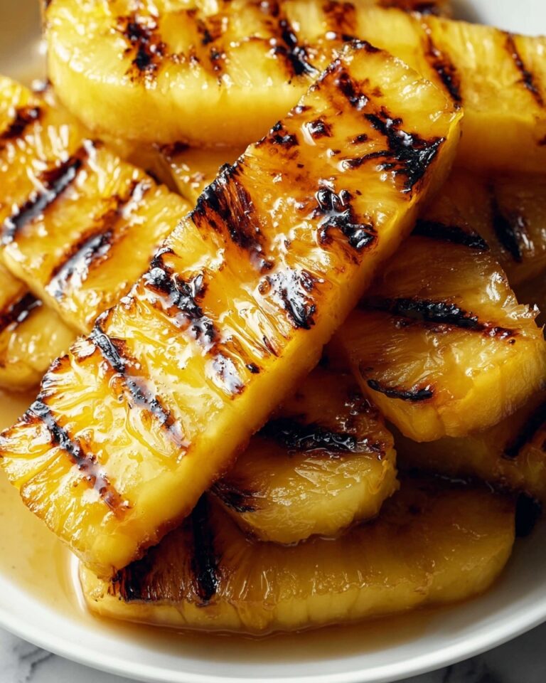 Caramelized Brown Sugar Cinnamon Grilled Pineapple Recipe