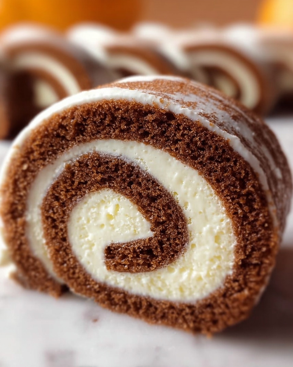 Pumpkin Roll with Cream Cheese Filling Recipe - Recipe Image