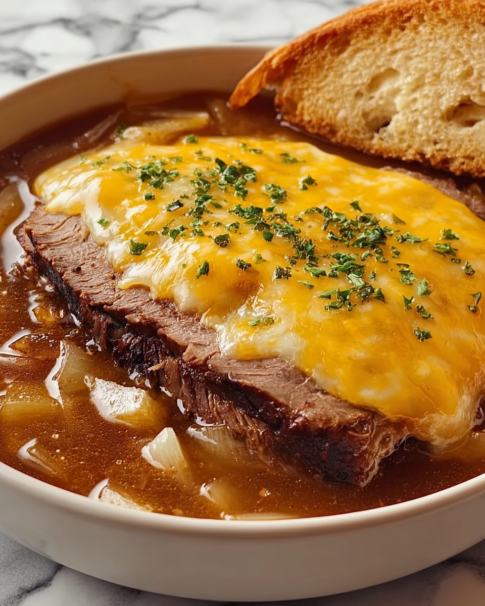 French Onion Beef Short Rib Soup Recipe - Recipe Image