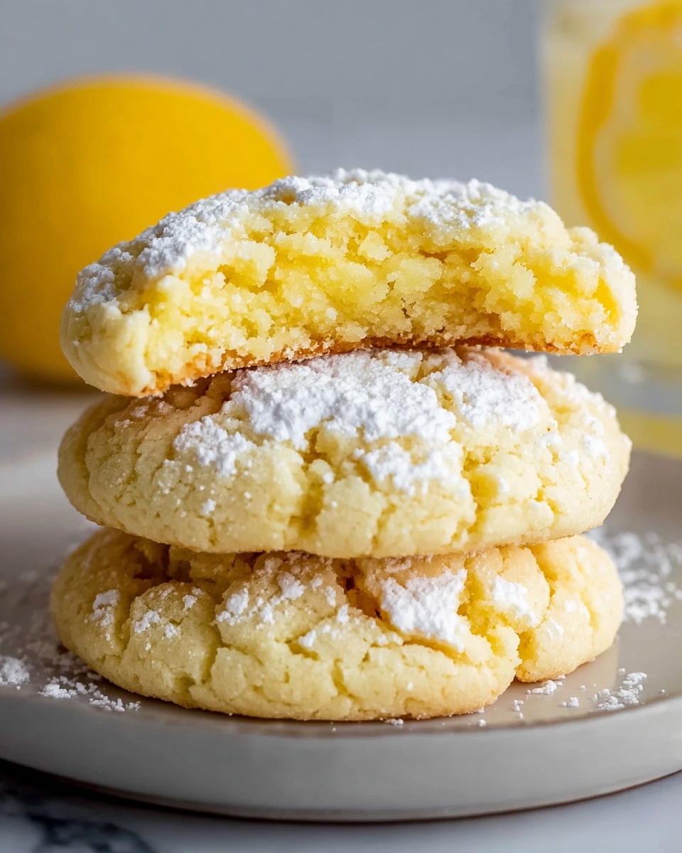 Lemon Cake Box Cookies Recipe - Recipe Image