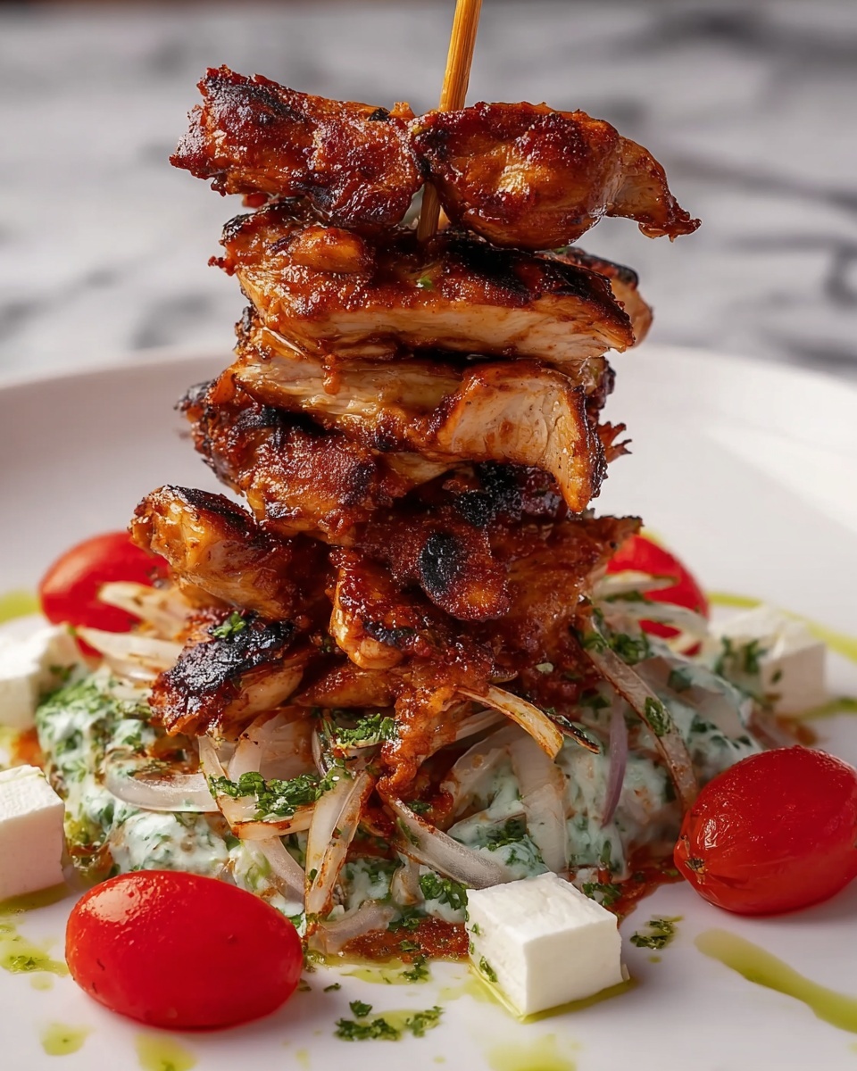 Chicken Shawarma Tower Baked in the Oven Recipe - Recipe Image