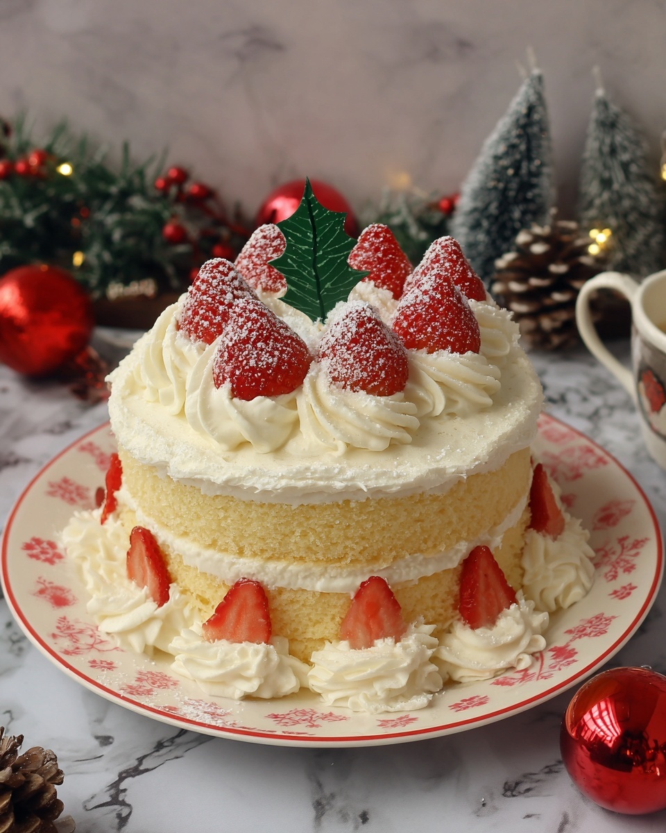 Japanese Strawberry Shortcake Recipe - Recipe Image