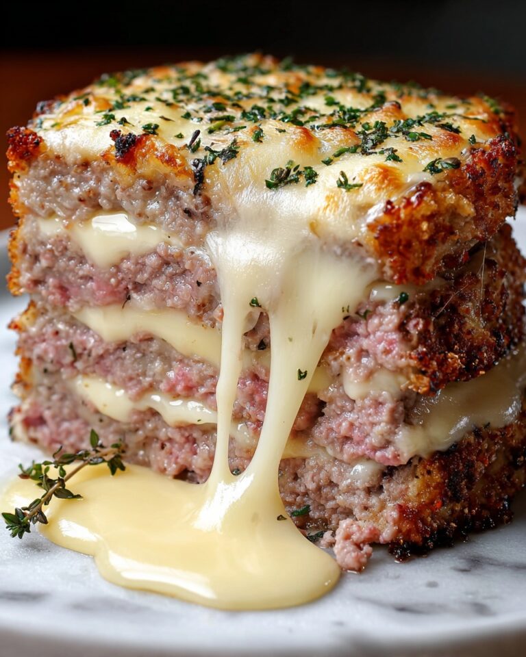Chicken Cordon Bleu Meatloaf with Creamy Dijon Gravy Recipe