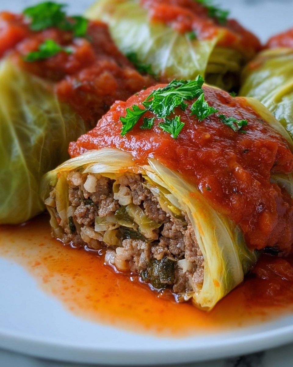 Old-Fashioned Stuffed Cabbage Rolls Recipe - Recipe Image