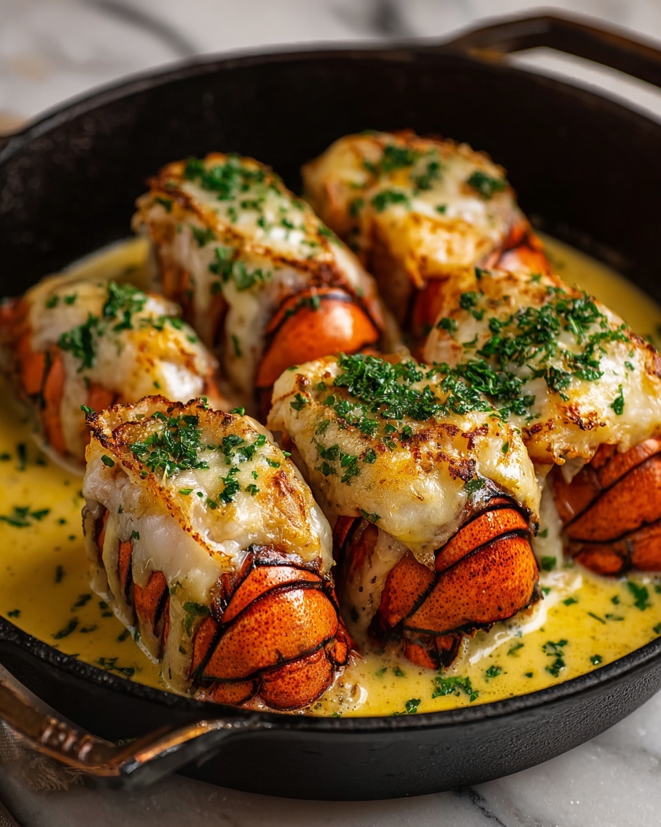 Creamy Garlic Butter Lobster Tails Recipe - Recipe Image