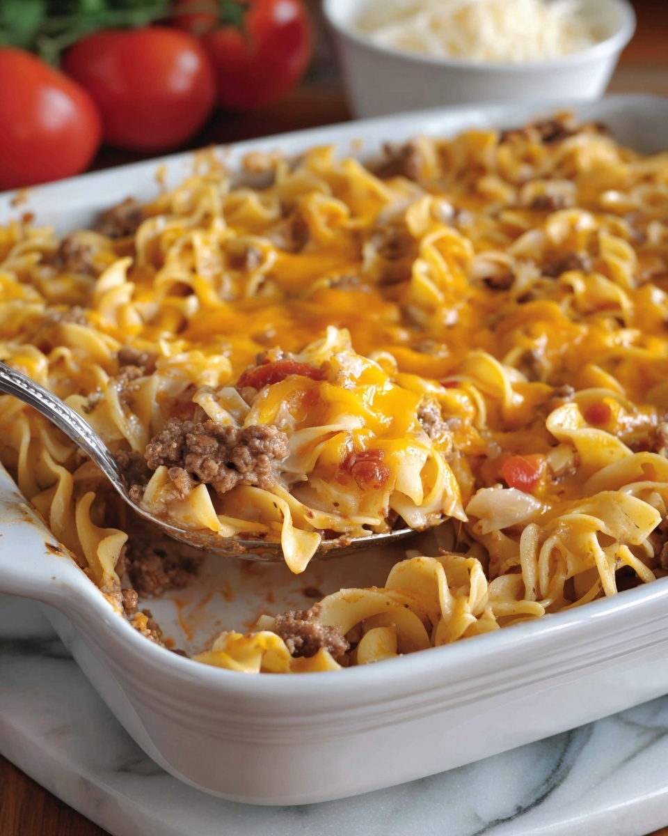 Amish Country Casserole (Hearty Homestyle Beef and Noodle Bake) Recipe - Recipe Image