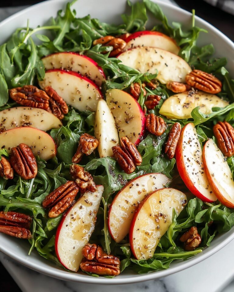 Apple Arugula Salad with Honey Balsamic Dressing Recipe