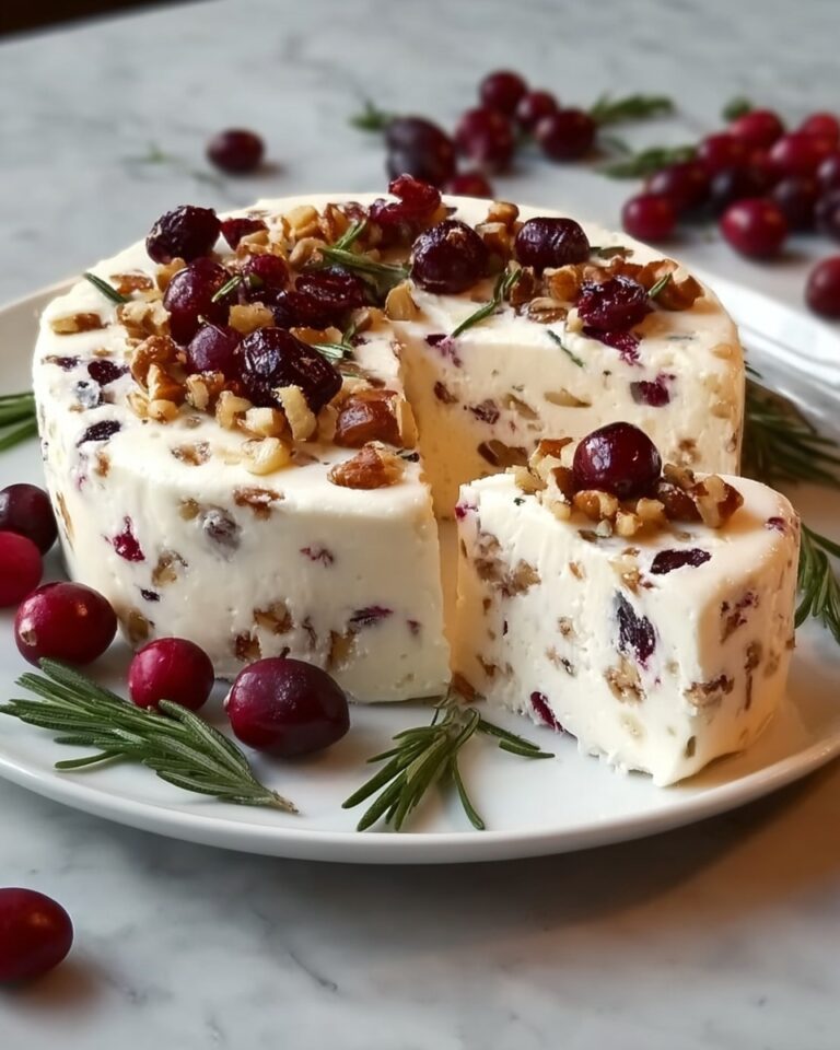 Homemade Vegan Cheese with Cranberries Recipe