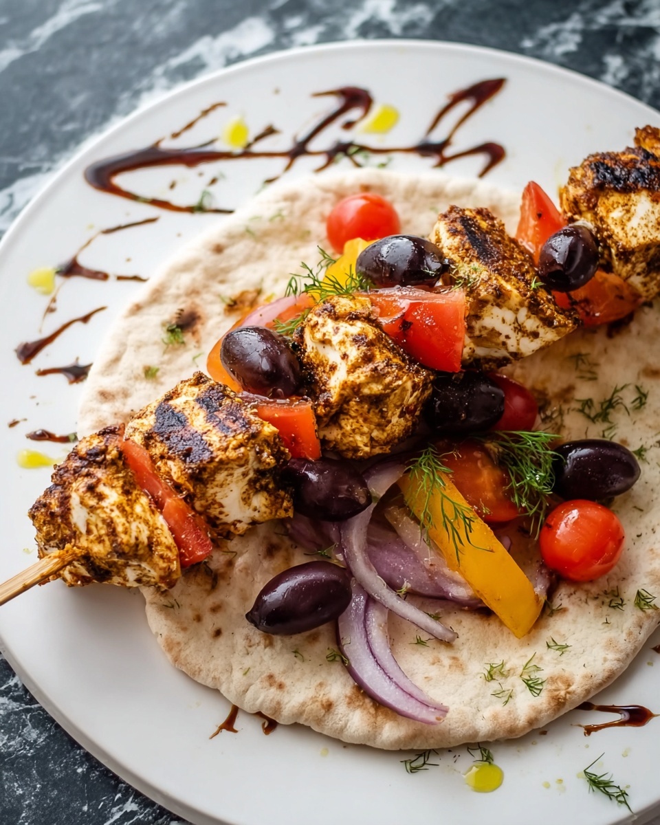 Greek Chicken Souvlaki with Tzatziki Recipe - Recipe Image