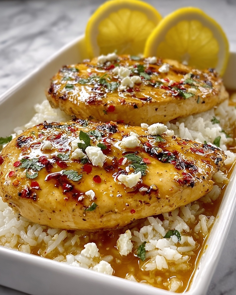 Hot Honey Feta Chicken Recipe - Recipe Image